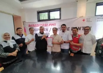 PMI Kota Tangerang, melakukan akreditasi tingkat utama. (ISTIMEWA)