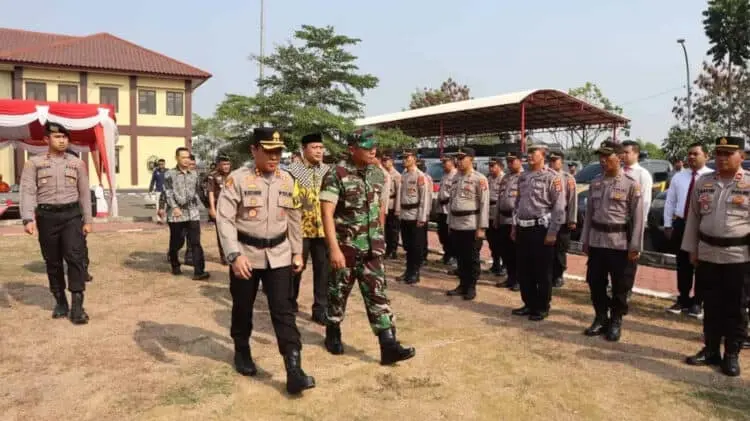 Polres Serang Apel Gelar Pasukan Pengamanan Pemilu