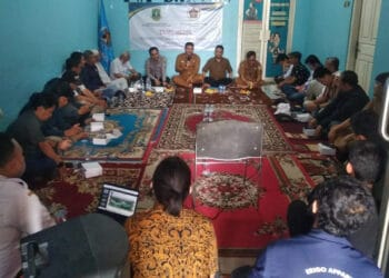 DLHK Provinsi Banten, menggelar diskusi terkait lahan kritis. (ISTIMEWA)