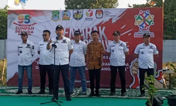 Gelar Apel Akbar di Hari Sumpah Pemuda ke-95, Camat Benda Ajak Pemuda Berperan, Bukan Baperan