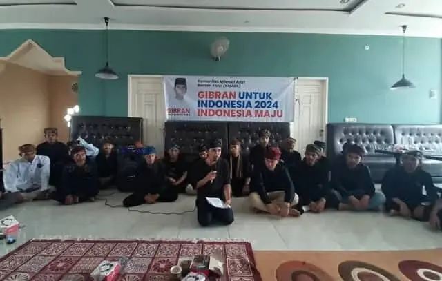 Komunitas Milenial Adat Banten Kidul Lebak Dukung Gibran Pimpin Indonesia