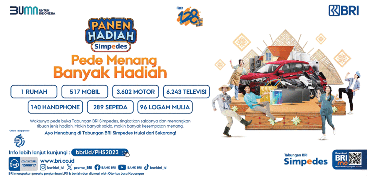 Menabung di BRI Simpedes, Aman Uangnya, Ribuan Hadiahnya Menabung di BRI Simpedes, Aman Uangnya, Ribuan Hadiahnya