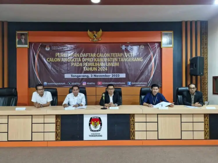 KPU Tetapkan 844 DCT Calon Anggota DPRD Kabupaten Tangerang