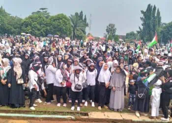 Gelar Zikir dan Doa Bersama untuk Palestina, Alun - alun Pandeglang Dipadati Ribuan Jamaah 