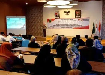 Penandatanganan NPHD antara KPU dan Pemprov Banten, terkait dana hibah penyelenggaraan tahapan Pemilu 2024. (ISTIMEWA)