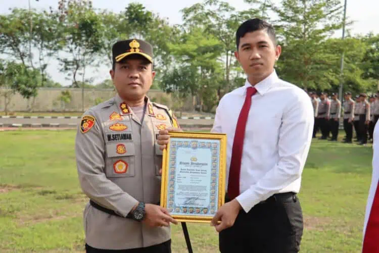 Personel Resmob dan Jatanras Polres Serang Raih Penghargaan