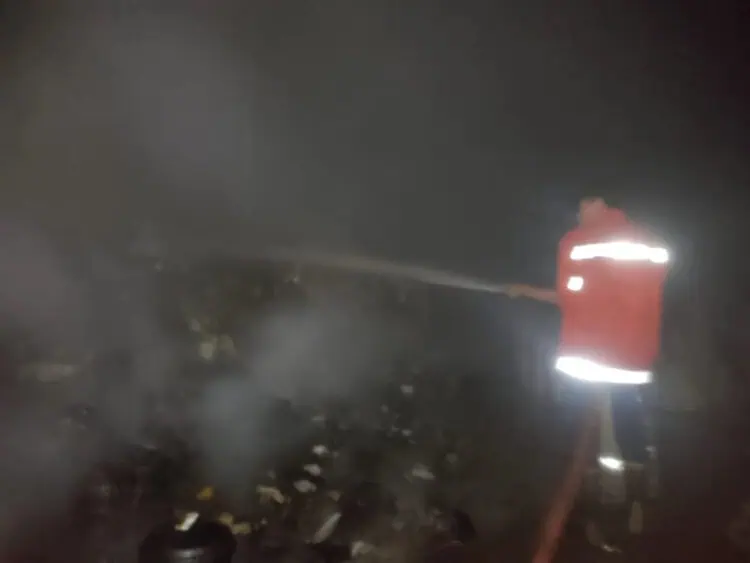 Gudang Indomie di Mauk Timur Kebakaran