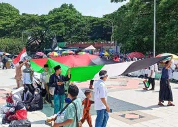 Ratusan Warga Kabupaten Tangerang Galang Dana dan Doakan Palestina