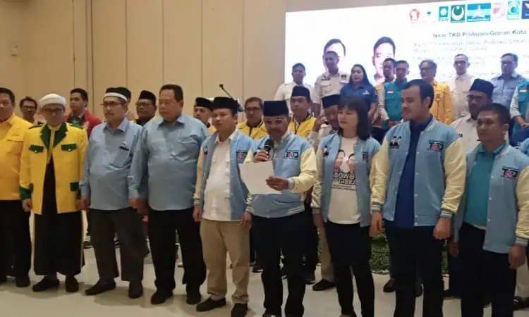 Dipimpin Sachrudin, TKD Prabowo Gibran Kota Tangerang Dikukuhkan, Menang Satu Putaran Jadi Target