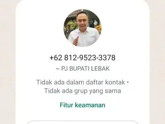 Aksi Tipu-tipu Catut Nama Pj Bupati Lebak Sasar Pejabat
