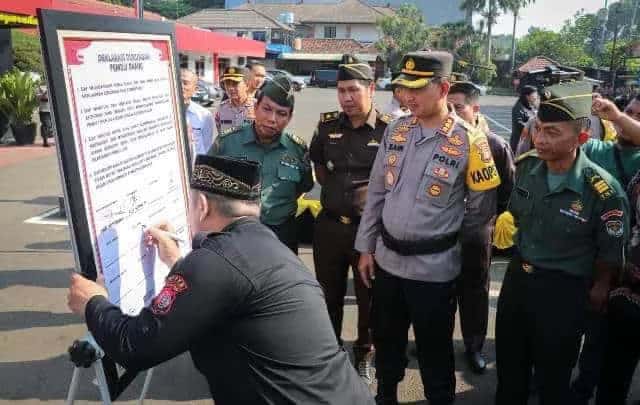 Pastikan Kamtibmas Jelang Pemilu, Polres Metro Tangerang Kota Gelar Apel Besar