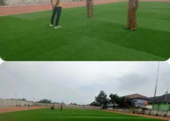 Progres Pembangunan Alun-Alun Kecamatan Periuk Sudah 80 Persen