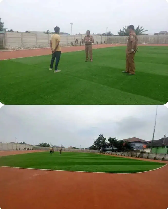 Progres Pembangunan Alun-Alun Kecamatan Periuk Sudah 80 Persen