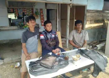 Tiga orang pemancing, selamat dari sambaran petir. (ISTIMEWA)