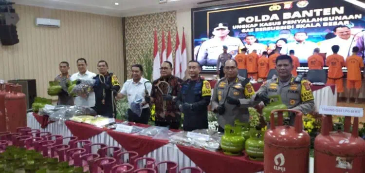 Komplotan Pengoplos LPG Subsidi Diringkus Jajaran Personel Polda Banten, Omset Capai Rp1 Miliar per Hari
