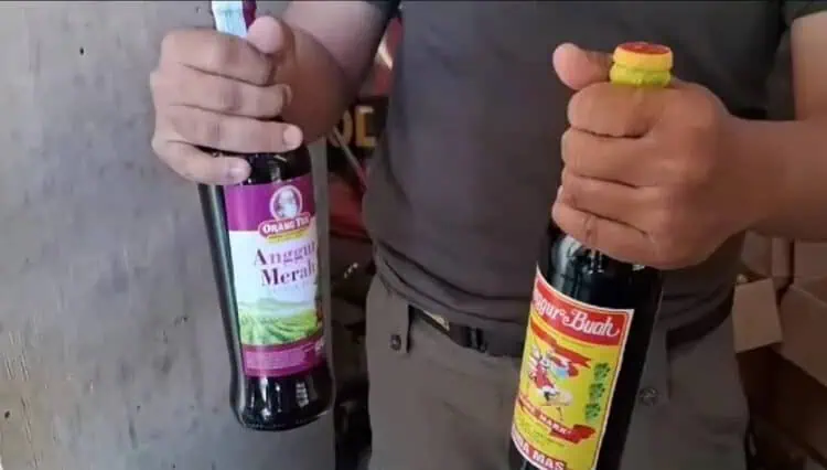 Puluhan Botol Miras dari Warung Jamu Disita Pol PP Lebak