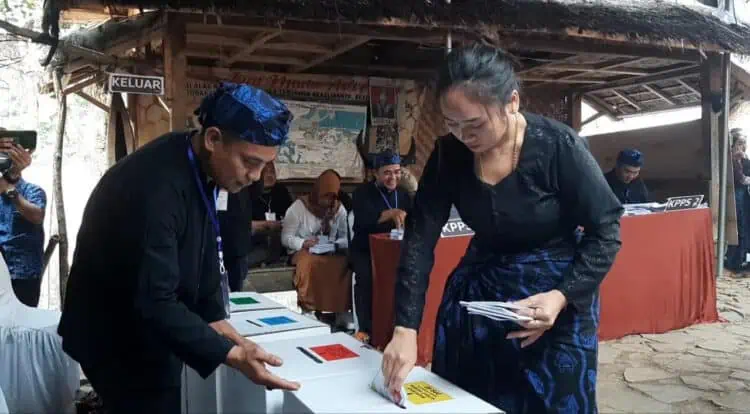 Gelar Simulasi Pemungutan Suara Pemilu 2024, Warga Adat Baduy Sambut Antusias 
