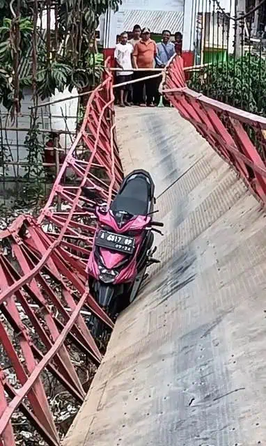 Anggarkan Rp 100 Juta, Jembatan Leuwico'o Lebak yang Ambruk Segera Diperbaiki