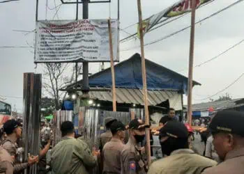 Satpol PP Kabupaten Tangerang Resmi Tutup Pasar Kutabumi