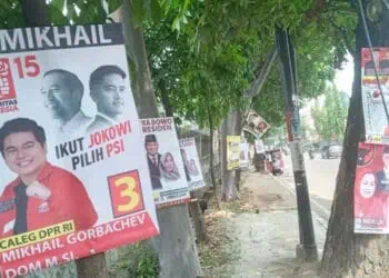 Marak APK Caleg Dipasang dengan Cara Dipaku di Pohon, Begini Kata Ketua Bawaslu Kota Tangerang