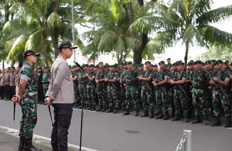 Ribuan Petugas Gabungan Amankan Kedatangan Presiden di Jembatan Cisadane Tangerang