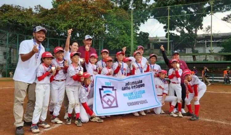 Tim Baseball Lorenz Juara Indonesia Little League 2024