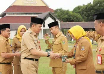 Pj Bupati Tangerang Bagikan Bibit Cabai Kepada ASN