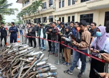 Polda Banten Amankan 1.023 Knalpot Brong