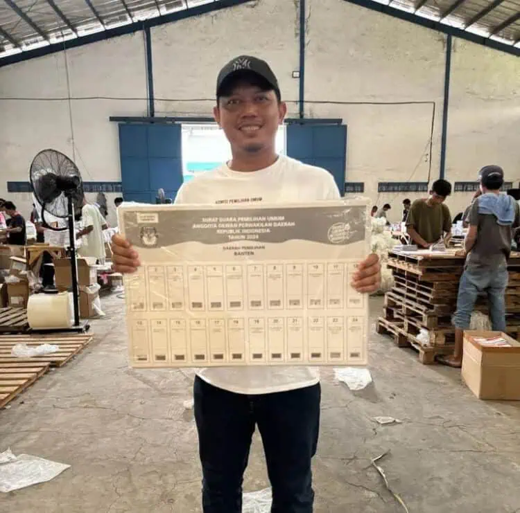 Surat suara Pemilu 2024. (ISTIMEWA)