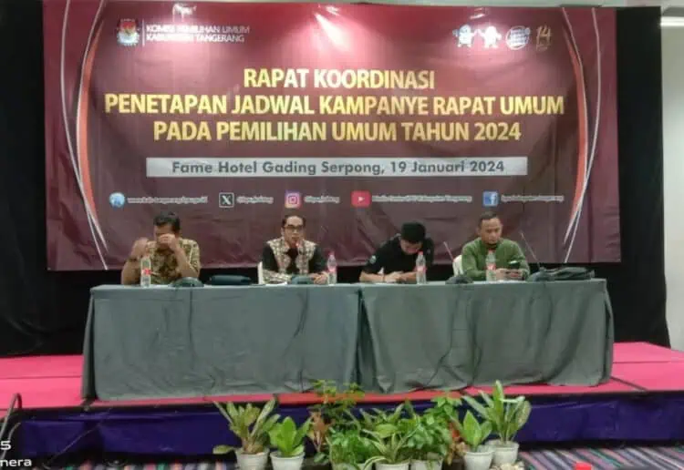 KPU Kabupaten Tangerang dan Parpol Sepakat Ikuti Teknis Kampanye Terbuka