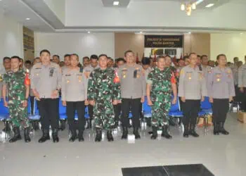 Dorong Pemilu Damai, Bhabinkamtibmas dan Babinsa di Tangerang Bangun Sinergitas