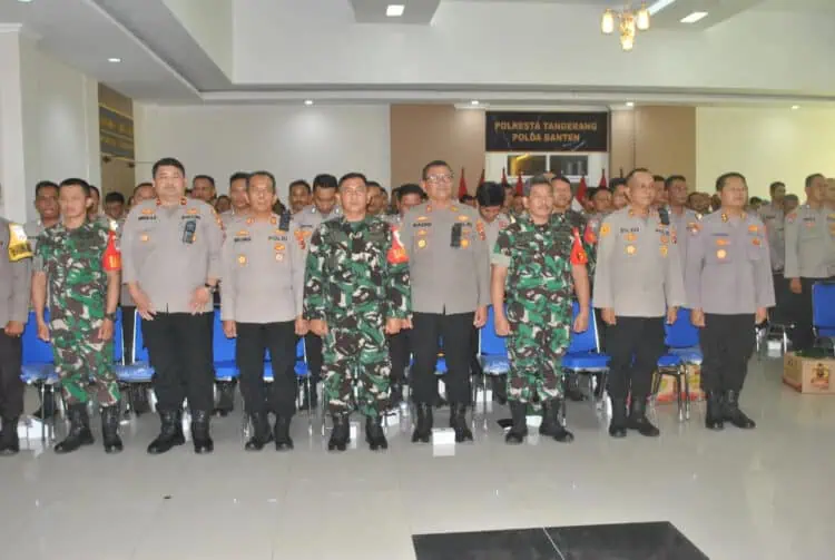 Dorong Pemilu Damai, Bhabinkamtibmas dan Babinsa di Tangerang Bangun Sinergitas