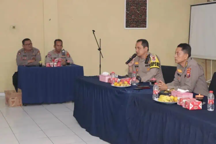 Auditor Kepolisian Polda Banten Periksa Kesiapan Anggota Polresta Tangerang Jelang Pemilu 2024