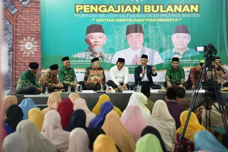 Pengajian bulanan, Pimpinan Wilayah (PW) Muhammadiyah Provinsi Banten, Minggu (28/1/2024). (ISTIMEWA)