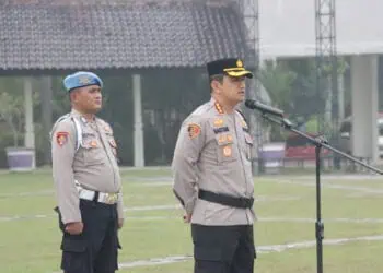 Pimpin Apel Kesiapan Pengamanan TPS, Kapolresta Tangerang Minta Personel Bersiap Jaga Sampai Subuh