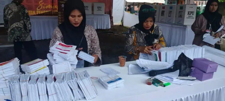 KPU Kabupaten Serang Lakukan Simulasi Pemungutan dan Penghitungan Suara