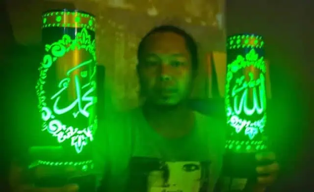 Manfaatkan Limbah Pipa PVC, Seniman Asal Kota Tangerang Ini Ciptakan Lampion Unik