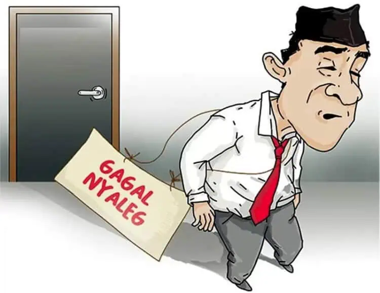 Ilustrasi Caleg gagal. (ISTIMEWA)