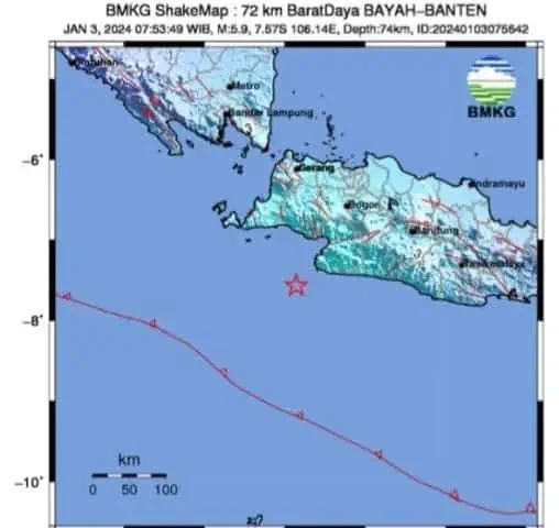 Gempa Magnitudo 5,9 Guncang Lebak, 6 Rumah Dilaporkan Rusak
