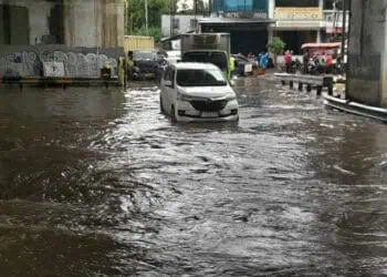 Hujan Sebentar, Sejumlah Ruas Jalan di Kota Tangerang Kembali Tergenang