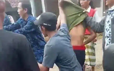Begal Motor di Lebak Babak Belur Diamuk Warga