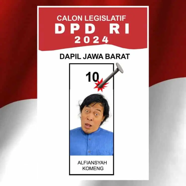 Bikin Salfok, Foto Kocak Komeng Jadi Sorotan di Pemilu 2024