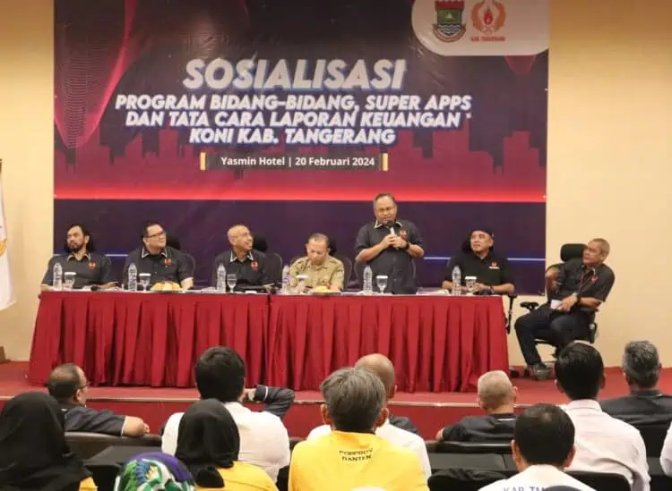 KONI Kabupaten Tangerang Sosialisasikan Puslatcab Hingga Super Apps