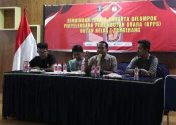Warga Binaan Rutan Kelas 1 Tangerang Ikuti Bimtek Teknis Cara Mencoblos
