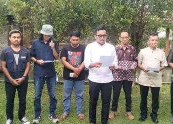 Sejumlah Akademisi dan Aktivitas di Pandeglang, menyatakan sikap. (ADIB FAHRIE/SATELITNEWS.COM)