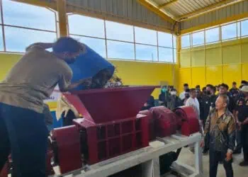 Mesin pengolahan sampah Pemkab Serang. (SIDIK/SATELITNEWS.COM)
