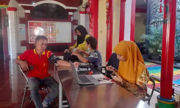 Sambut Tahun Baru Imlek, PMI Kota Tangerang Gelar Donor Darah di Vihara