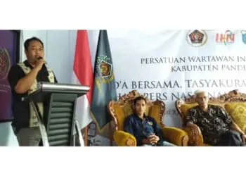 Hadiri Peringatan HPN dan HUT PWI ke 78, Kepala Diskominfosantik Pandeglang Berharap Wartawan Menyajikan Berita - berita yang Positif