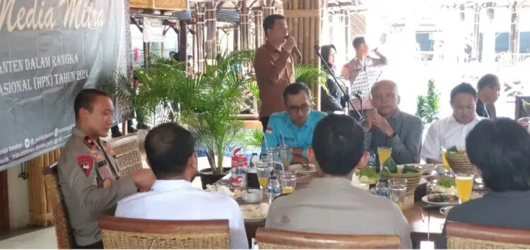 Gelar Silaturahmi, Wakapolda Banten: Pers adalah Mitra Strategis Kami
