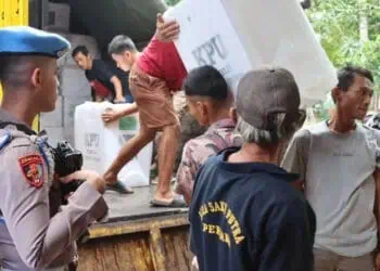 Distribusi Surat Suara di Lebak Dimulai, 75 Polisi Dikerahkan